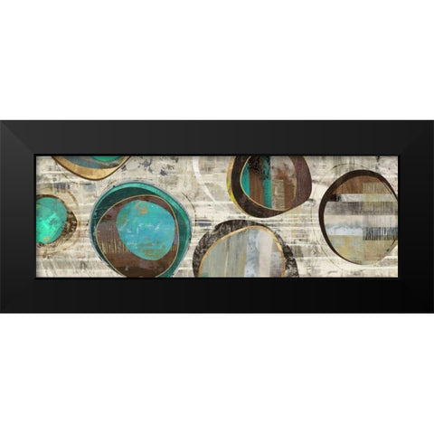 Stem Speckled II Black Modern Wood Framed Art Print by PI Studio