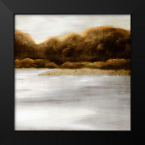 Red Landscape II Black Modern Wood Framed Art Print by PI Studio