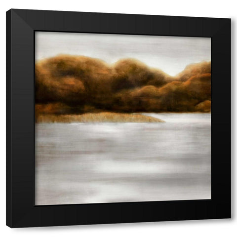Red Landscape III Black Modern Wood Framed Art Print with Double Matting by PI Studio