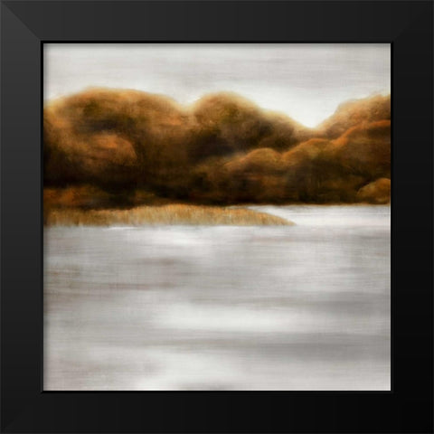 Red Landscape III Black Modern Wood Framed Art Print by PI Studio