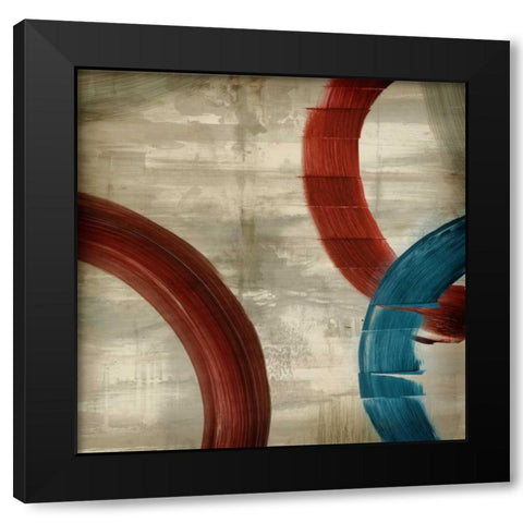 Moonlighting I Black Modern Wood Framed Art Print with Double Matting by PI Studio