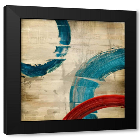 Moonlighting II Black Modern Wood Framed Art Print with Double Matting by PI Studio