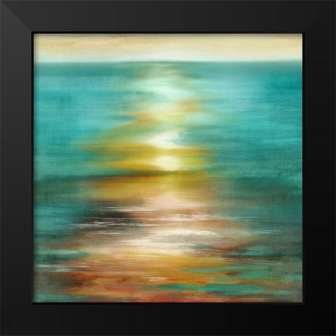 Under Brilliance Black Modern Wood Framed Art Print by PI Studio