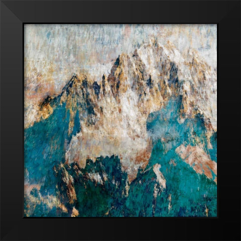 Mountain II Black Modern Wood Framed Art Print by PI Studio