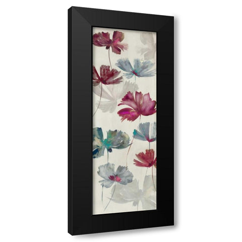 Ruffled Petals I Black Modern Wood Framed Art Print with Double Matting by PI Studio