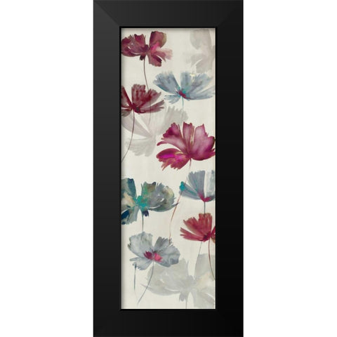 Ruffled Petals I Black Modern Wood Framed Art Print by PI Studio