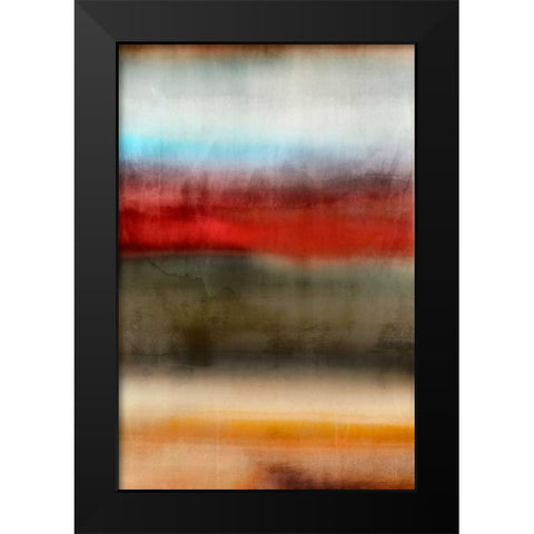 Tribal Colour Wash I Black Modern Wood Framed Art Print by PI Studio