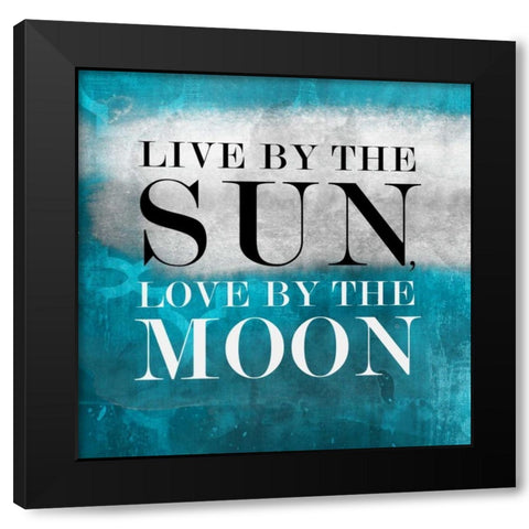 Live BG I Black Modern Wood Framed Art Print with Double Matting by PI Studio