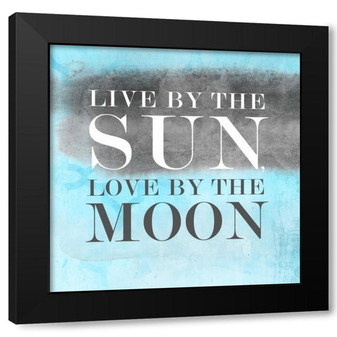 Live BG II Black Modern Wood Framed Art Print with Double Matting by PI Studio