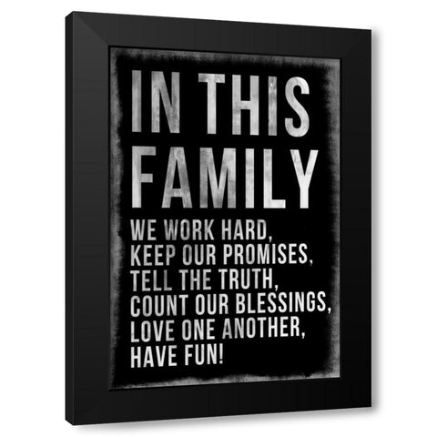 Live By Gold Black Modern Wood Framed Art Print with Double Matting by PI Studio