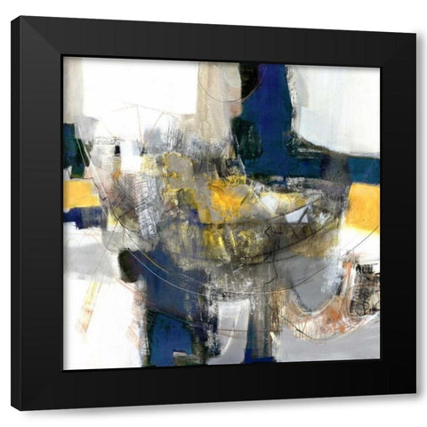Round Trip I Black Modern Wood Framed Art Print with Double Matting by Piovan, Mauricio