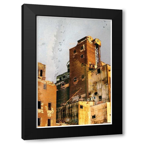 Bunker West Black Modern Wood Framed Art Print with Double Matting by Normand, Pascal