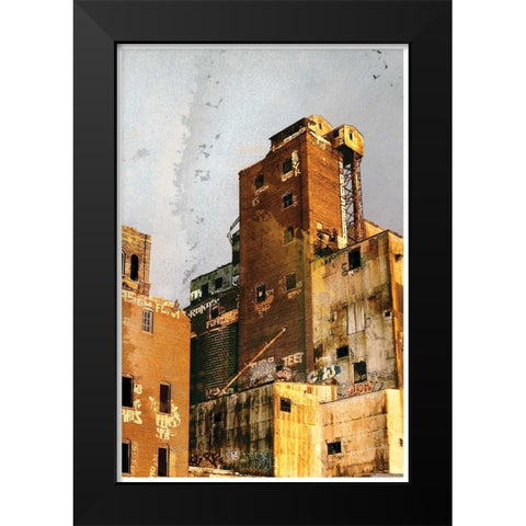 Bunker West Black Modern Wood Framed Art Print by Normand, Pascal