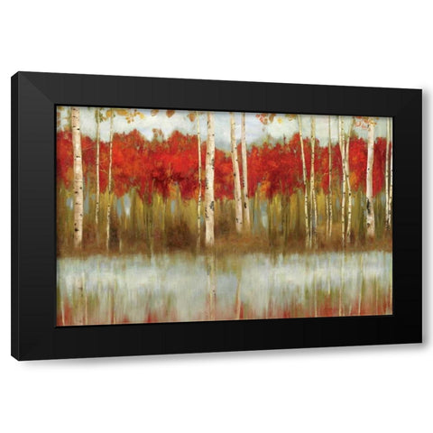 The Edge Black Modern Wood Framed Art Print by Pearce, Allison