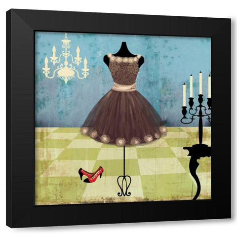Party Black Modern Wood Framed Art Print by Pearce, Allison