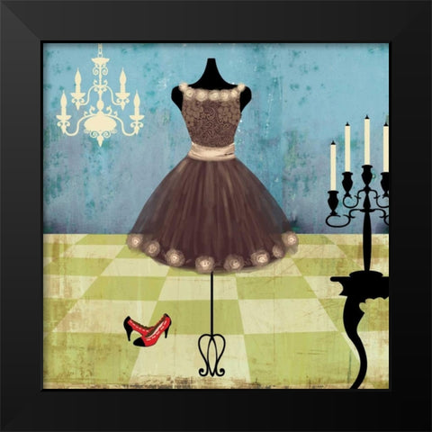 Party Black Modern Wood Framed Art Print by Pearce, Allison