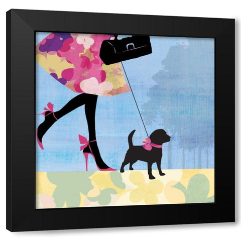 Best Friend I Black Modern Wood Framed Art Print by Pearce, Allison