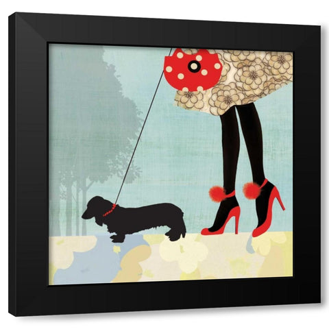 Best Friend II Black Modern Wood Framed Art Print with Double Matting by Pearce, Allison