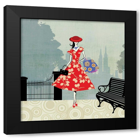 Central Park Black Modern Wood Framed Art Print by Pearce, Allison