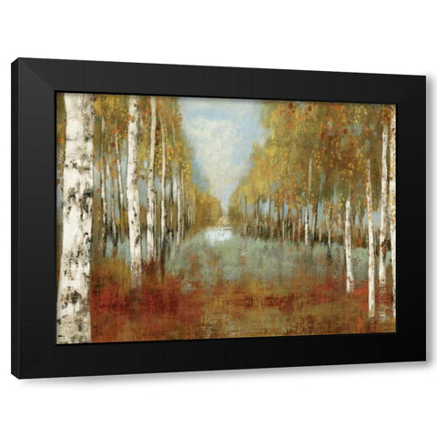 Along the Path I Oversize Black Modern Wood Framed Art Print with Double Matting by Pearce, Allison