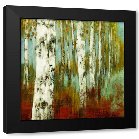 Along the Path II Black Modern Wood Framed Art Print with Double Matting by Pearce, Allison