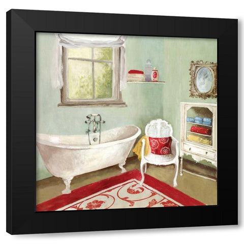 Tranquil Bath I - Mini Black Modern Wood Framed Art Print by Pearce, Allison