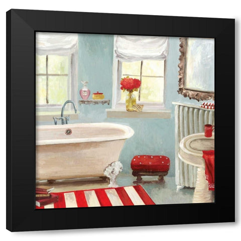 Tranquil Bath II - Mini Black Modern Wood Framed Art Print with Double Matting by Pearce, Allison