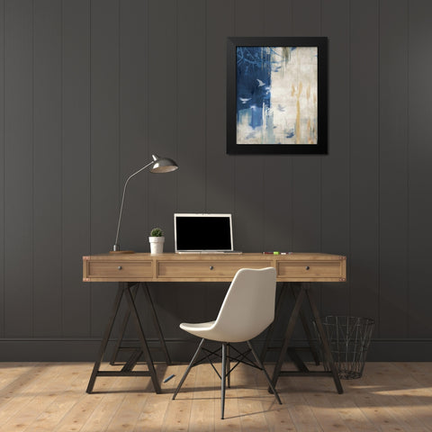 Unquiet Stone I Black Modern Wood Framed Art Print by PI Galerie