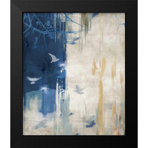 Unquiet Stone I Black Modern Wood Framed Art Print by PI Galerie