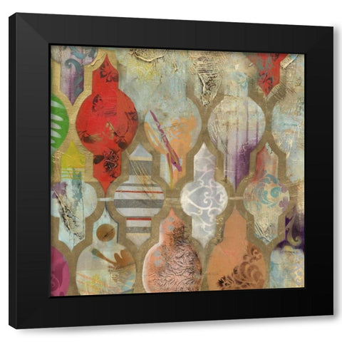Infinite Currents III Black Modern Wood Framed Art Print with Double Matting by PI Galerie