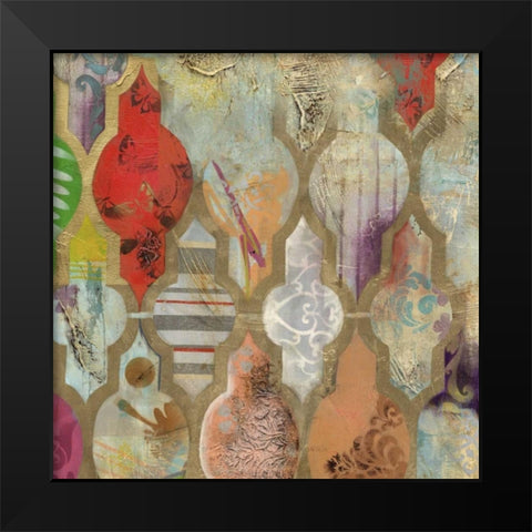 Infinite Currents III Black Modern Wood Framed Art Print by PI Galerie