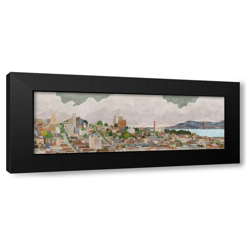 San Francisco Black Modern Wood Framed Art Print by PI Galerie