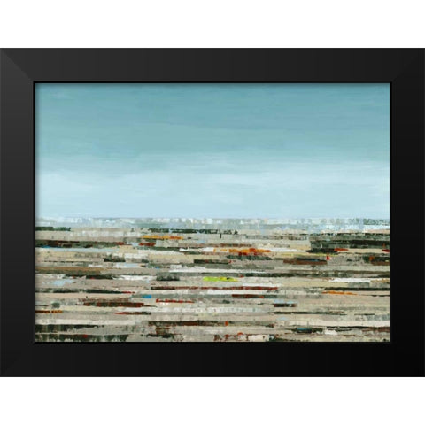 Gradiation Black Modern Wood Framed Art Print by PI Galerie