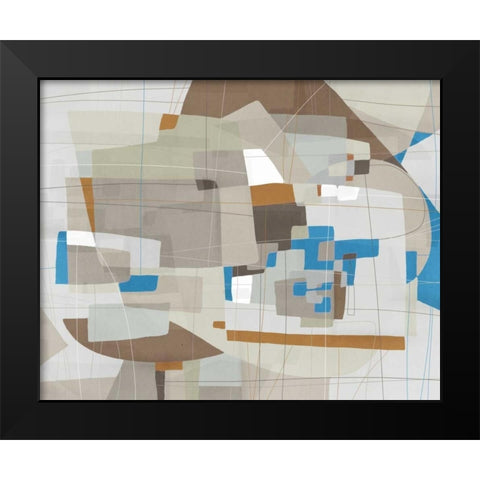 Somatic Beat I Black Modern Wood Framed Art Print by PI Galerie