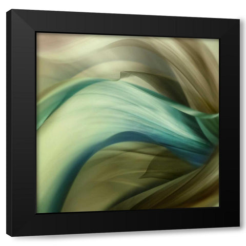 Splice Black Modern Wood Framed Art Print by PI Galerie
