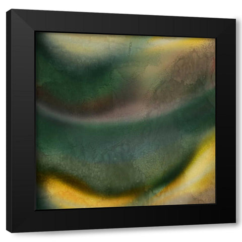 Woosh I Black Modern Wood Framed Art Print by PI Galerie
