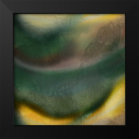 Woosh I Black Modern Wood Framed Art Print by PI Galerie