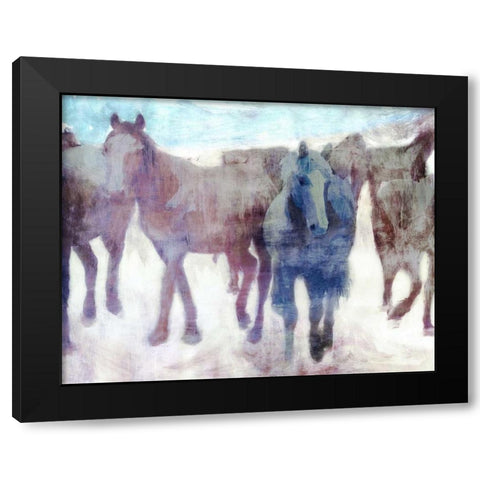 Calgary Stampede Black Modern Wood Framed Art Print by PI Galerie