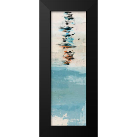 Modern Strokes I Black Modern Wood Framed Art Print by PI Galerie