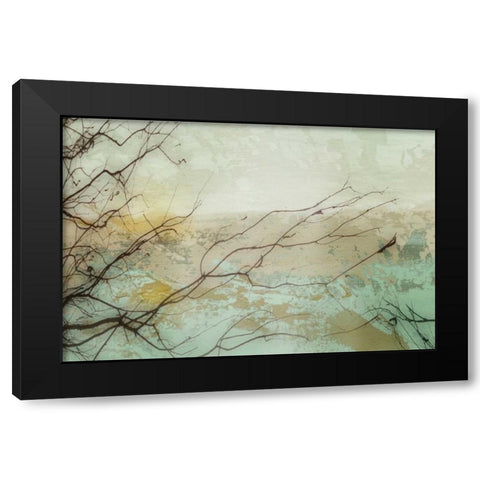 Branches I Black Modern Wood Framed Art Print with Double Matting by PI Galerie