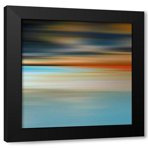 Blurred Landscape II Black Modern Wood Framed Art Print by PI Galerie