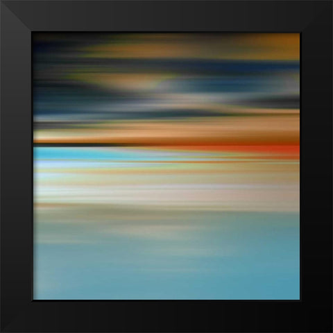 Blurred Landscape II Black Modern Wood Framed Art Print by PI Galerie
