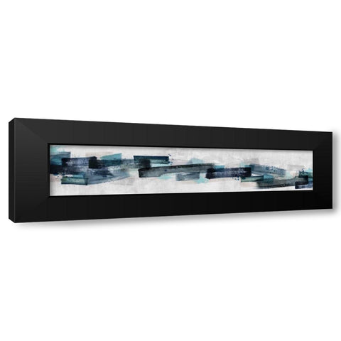 Watercolor Canada Map Black Modern Wood Framed Art Print by PI Galerie