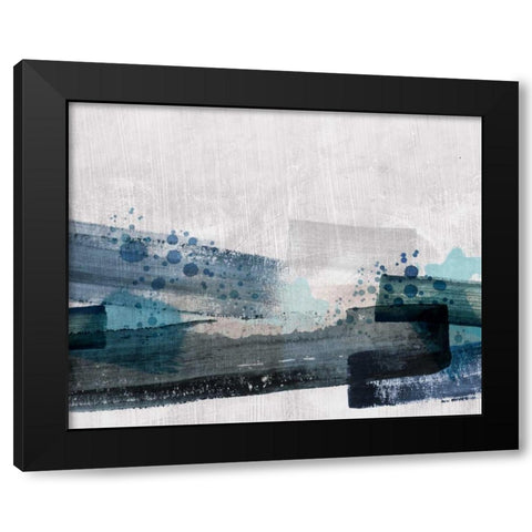 Crush Black Modern Wood Framed Art Print by PI Galerie