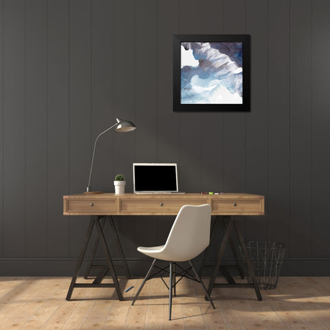 Blue Canyon  Black Modern Wood Framed Art Print by PI Galerie