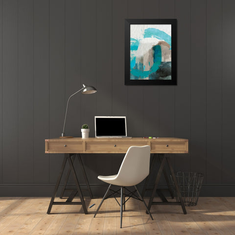 Sun Dune Black Modern Wood Framed Art Print by PI Galerie