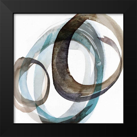 Overture II Black Modern Wood Framed Art Print by PI Galerie