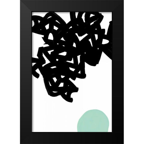 Gesture I Black Modern Wood Framed Art Print by PI Galerie