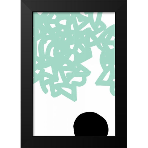 Gesture II Black Modern Wood Framed Art Print by PI Galerie