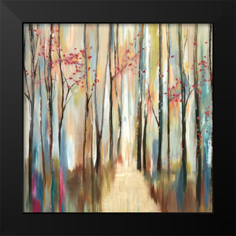 Sophies Forest Black Modern Wood Framed Art Print by PI Galerie